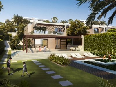 Beachfront Contemporary  Villas in New Golden Mile, Marbella