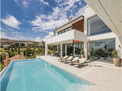 Modern Design Villa with Sea and Golf Views for Sale in Benahavis, Marbella