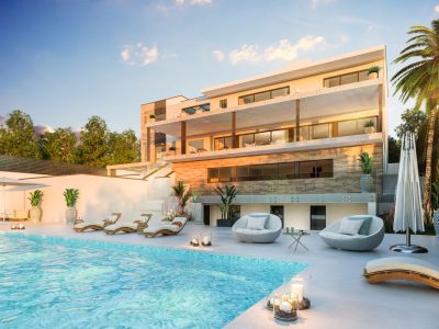 Prachtige villa in aanbouw in het westen van Estepona, Marbella