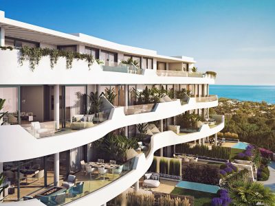Schönes modernes Penthouse mit Blick auf die Küste zum Verkauf in Marbella Ost, Marbella-VERKAUFT