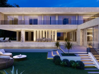 Villa in moderne stijl te koop in prestigieuze gated community, Golden Mile, Marbella