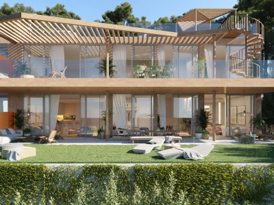 Moderne halfvrijstaande villa te koop in Marbella East, Marbella