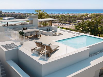 Ático a estrenar con piscina privada en venta en Marbella Este