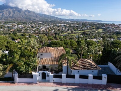 Villa Coello luxury villa Marbella drone