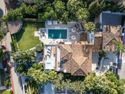 Villa Coello luxury villa Marbella aerial